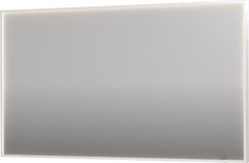 Sanibell Ink SP19 spejl med lys, dæmpbar, dugfri, mat hvid, 140x80 cm