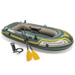 INTEX Inflatable Boat Canoe with Oars and Pump Dinghy Seahawk 2 Set 68347NP vida