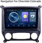 QWEAS Android 8.1 Car Stereo GPS Navigation for Chevrolet Colorado 2014-2018 10.1 Inch Full Touch Screen Multimedia Player Radio Bluetooth FM AM DAB USB AUX Mirror