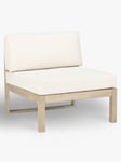John Lewis St Ives Single Modular Garden Lounge Chair Section, FSC-Certified (Eucalyptus Wood), Natural
