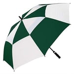X-brella Parapluie de golf de qualité supérieure résistant au vent à ouverture automatique, Vert, Classique