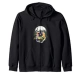Forest Halloween witch magic fairy tale Zip Hoodie