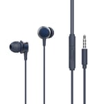 Écouteurs intra-auriculaires filaires avec microphone, écouteurs avec micro et contrôle du volume, basses compatibles avec iPhone, Apple, ordinateur, ordinateur portable