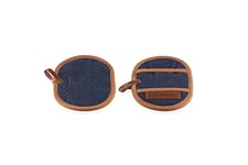Le Creuset Fingertip Pot Holders, Set of 2, Stain resistant, Dark Blue Denim, 45900007760800