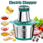 2000ml Electric Chopper Food Processor Multi Blender Meats Fruit Vegetable Mixer