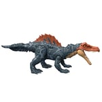 Mattel Jurassic World Figurine Dinosaure articulée Siamosaurus, Gros Dégâts, sons et mouvements, avec code ADN scannable, Jouet Enfant, Dès 4 ans, HDX51