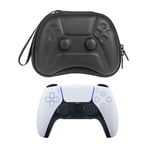 HIJIAO NEW Hard Protective Case for PlayStation 5 DualSense Wireless Controller,PS5 Game Controller Carry Case for Travel Console (Black-1)