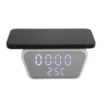 Wireless Charger Alarm Clock Smart Digital Desktop Electronic Clock With Tem BGS