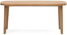 Maset, Udendørs bord, rustik, solidt træ by Kave Home (H: 77 cm. x B: 170 cm. x L: 90 cm., Natur)