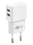 Goobay Dual USB charger 2.4 A (12W) white
