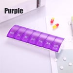 Pill Boxes Medicine Storage Cases Purple