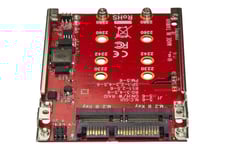 StarTech.com Dual-Slot M.2-enhet till SATA-adapter för 2,5" Drive Bay - RAID - kontrollerkort (RAID) - M.2 Card - SATA 6Gb/s