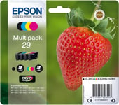 Epson 29 Strawberry Genuine Multipack, 4-colours Ink Cartridges, Claria Home In