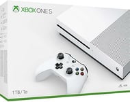 Microsoft Xbox One S 1TB Console with Two Controllers - White