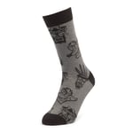 Men's Crash Bandicoot All Over Print Socks - Grey - UK 4-7.5