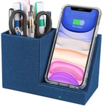 10W Fast Wireless Charger Desk Stand Organizer, Wireless Charging Station, Desk Storage, Qi Certified Charging Dock for iPhone 11/Xs MAX/XR/XS/X/8, Samsung S10/S9/S9+/S8/S8+, Pen Holder（No AC Adapter）
