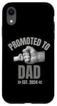 iPhone XR Funny New Father Fathers Day Promoted To Dad 2024 Fist Bump Case