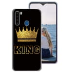 Yoedge for Blackview A80 Pro Case, Clear Shockproof Silicone Personalised Queen King Crown Print Pattern Protective TPU Gel Phone Cases Cover Bumper S