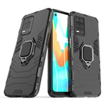 FTRONGRT Case for Realme 8 5G, Rugged and shockproof,with mobile phone holder, Cover for Realme 8 5G-Black