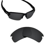 Hawkry Polarized Replacement Lenses for-Oakley Flak 2.0 Asian Fit OO927 Black