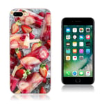 Apple Iphone 7 Plus / 8 Silikonskal M. Motiv - Jordgubbsisgla