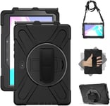 Heavy Duty Rugged Shockproof Drop Protection Tablet Case - For Samsung Galaxy Tab Active Pro Black