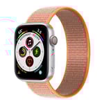 Apple Watch 5 (44mm) Nylon Armband - Spicy Orange