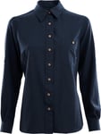 Aclima Aclima LeisureWool Woven Wool Shirt Woman Navy Blazer L, Navy Blazer