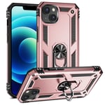Parallel Imported iPhone 14 Military Armour Ring Case RoseGold