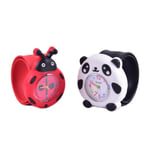 Fashion Lovely Children's Cartoon Silicone Watch Patted Electron Pink Butterfly