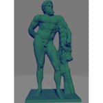 MakeIT Decorative Hercules Statue, Mold For Casting Svart M