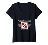 Womens Polish Squadron 303 RAF Poles in Battle of Britain WW2 Tees V-Neck T-Shirt