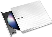 ASUS - Slimline 8x External USB DVD Writer, White