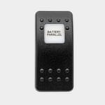 Carling Technologies Huv / knapp för strömbrytare Contura II, batteri parallell, svart