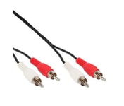 Inline InLine RCA Kabel, 2x RCA, hane/hane, 10 m