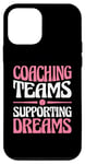 iPhone 12 mini Coaching Teams Supporting Dreams Baseball Player Coach Case