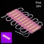10ST LED-modul COB Ljus ROSA 24V ROSA 24V pink 24V