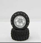 Jamara J059011 Tyres & Rims for RC Car / Truck 1:18 Sparkle Rear (2 pieces)