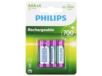 Philips Uppladdningsbart Nimh Aaa-Batteri 4-Pack - 2301945