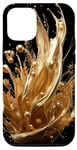 Coque pour iPhone 15 Pro La vie est une belle explosion de feu doré piégé