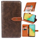 Alcatel 1B 2020 Premium Leather Wallet Case [Card Slots] [Kickstand] [Magnetic Buckle] Flip Folio Cover for Alcatel 1B 2020 Smartphone(Black Gold)