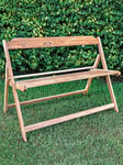 Tramontina Teak Wood 2 Seater Foldable Garden Furniture Wooden Bench ideal for Patio Area