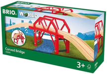 BRIO World Curved Train Bridge for Kids Age 3 Years Up - Compatible with all BRI