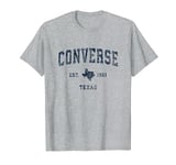 Converse Texas TX Vintage Sports Design Navy Print T-Shirt