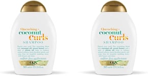 OGX Coconut Shampoo for Curly Hair 385 Ml Sulfate Free Surfactants (Packing May 