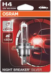 Osram Night Breaker Silver - Glödlampa H4 60/55W 12 V 1-pack - VW - Toyota - Renault - Ford - Volvo - Skoda - Opel - Audi