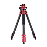 Rollei Easy Traveler Video Carbon Tripod - 4.5 kg Load Capacity, 164 cm Height, Ultralight, Compact, Effortless Locking Function