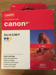 Staples C-20 Compatible Canon Cli-8 C/m/y - 3 Pack - Ink Cartridges New/sealed