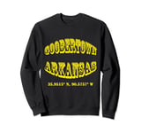Goobertown Arkansas Coordinates Souvenir Sweatshirt