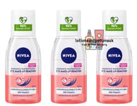 3 X Nivea Radiance Waterproof Eye Make-Up Remover Energised & Glowing Eye Area